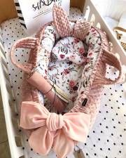   - Blossom Dream catcher & minky Dusty Pink