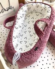 Baby nest -  Panda & Minky Mulberry