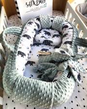 Baby nest -  Bear & Minky Dusty Mint