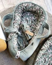 Baby nest -  Savanna & Velvet Ocean Mint