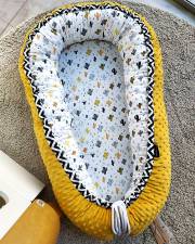 Baby nest - Cactus Yellow - Cevron & Minky Golden Summer