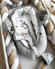   - Elephant - Cevron & Minky Ice Grey