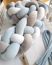 LIGHT BLUE - ICE GREY - WHITE  4  / 30 cm 