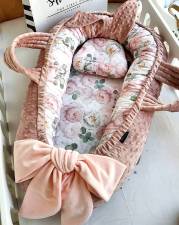   - Floral & Minky Dusty Pink